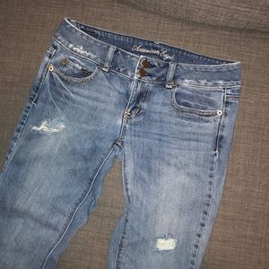 Distressed jeans